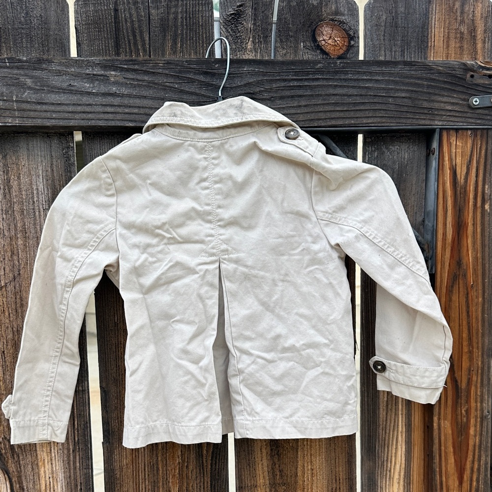 Greendog Kids Pea Coat in Cream - Picture 4 of 4